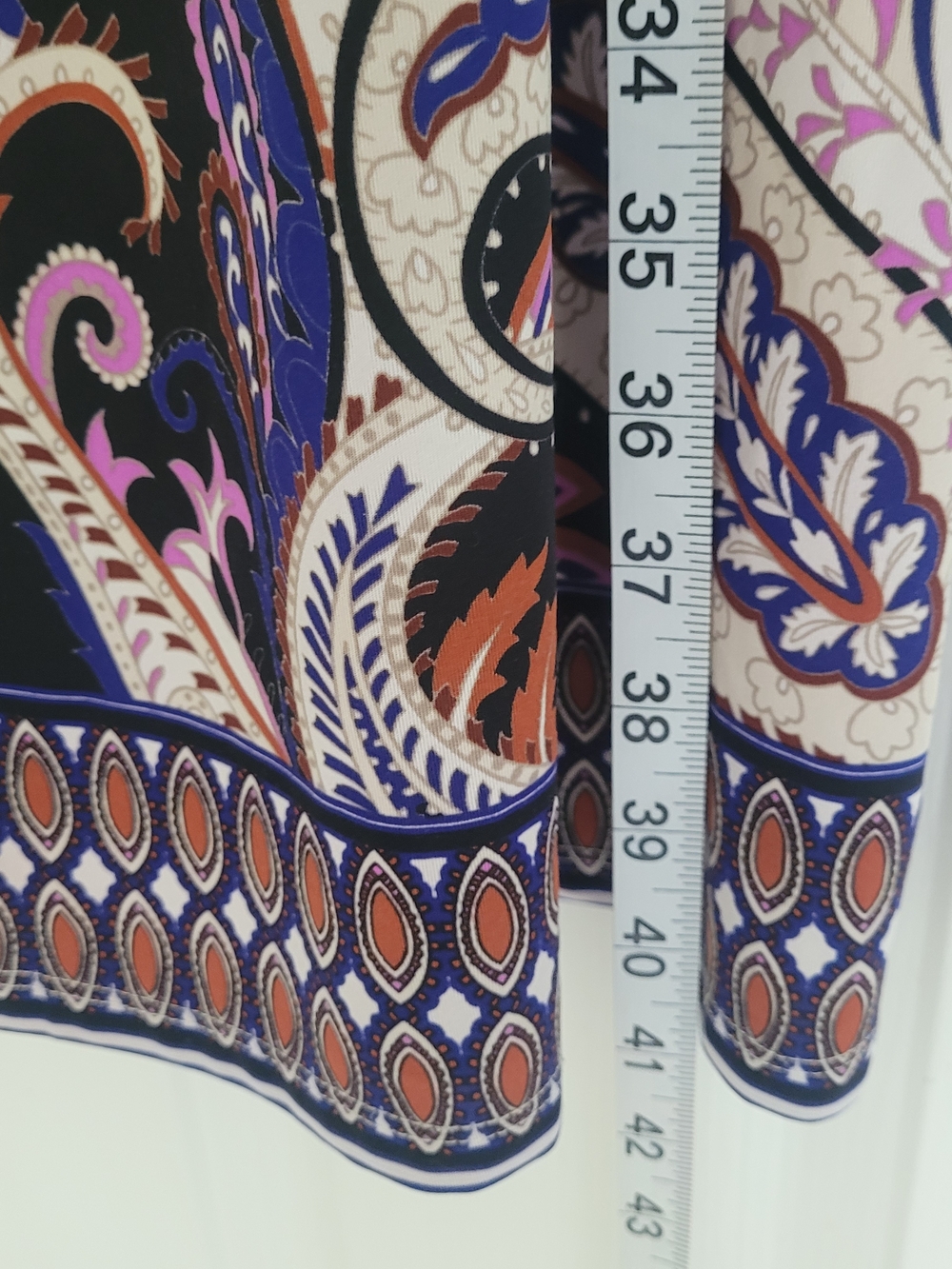 INC Paisley Midi Dresses  in Cream, Purple, Black, Brown, Pink - Picture 8 of 16